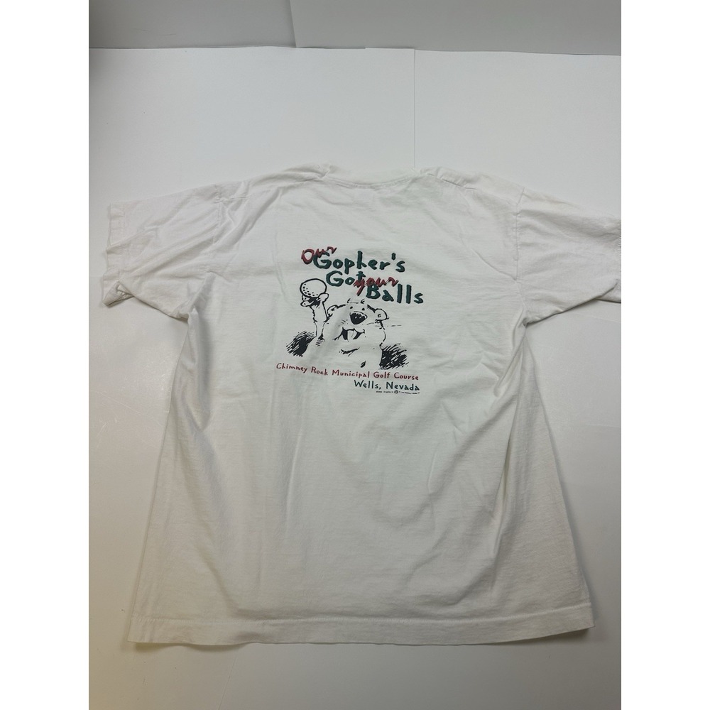 Vintage Wells Nevada Souvenir T-Shirt Size XL Chimney Rock Golf Course